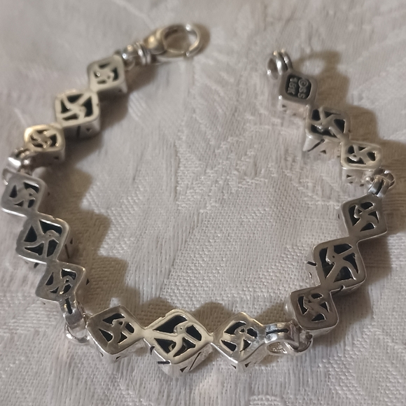 John Atencio Diamond Link Bracelet in SS and 18k with Diamonds - Picture 9 of 15